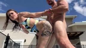 Passionate standing sex with sweet Richh Des