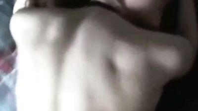 Slim brunette with perky tits pounded by a big black dick
