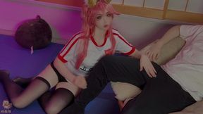 Stunning Tamamo no Mae Cosplay by JiJiaoLian: A Captivating Performance!