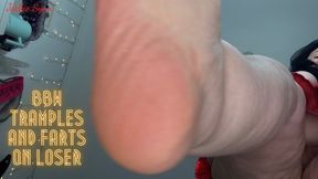 BBW Tramples and Farts on Loser 720p