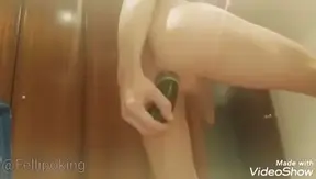 Exploring Solo Pleasure: Horny Dude Enjoys Deep Anal Play With A Thick Cuke –