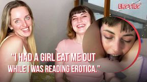 Lucy & Charlie's Hot Lesbian Session in the Library