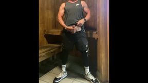 JockDad87 Edges in the Sauna Again
