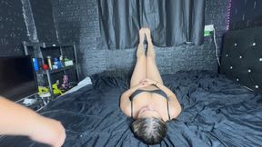 Rosalia Peach's monstrous ass practicing an orgasmic face fuck - CLIP FULL