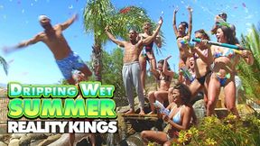 Stars of Reality Kings have biggest poolside orgy on last day