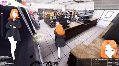 exhibitionism generates her pleasure in public places. 3D Hentai Game. part 2