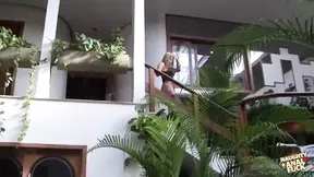 Brazilian MILF sucks cock and rides big booty