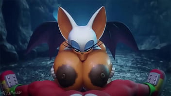 Rouge titfuck and blowjob