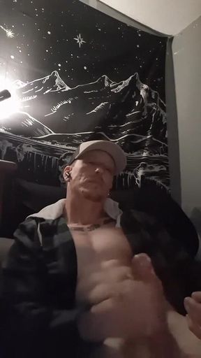 Jerking off to Porn for a Massive Cumshot