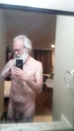 Just a response in a room from a nudist