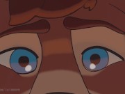 A Deer and a Lion Kissing... Then Getting Hot - Gay Furry Animation - Preview
