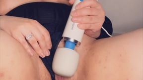 Solo Wand Masturbation – Big Tits, Pussy Close-Ups, Multiple Orgasms & I Taste My Own Cum at the End