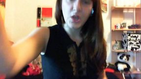 Roleplay Findom registrato su Skype: il mio schiavo coglione ama spendere tutti i suoi soldi per me!