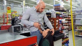 now! Supermarket Porn ~Clark Kimmy Blowing Jmac's Huge Cock
