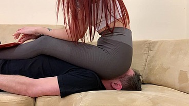 Sofi Fullweight Ignore Face Sitting in Spandex Yoga Pants and Watches Adult Video