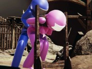 Among Us - Blue Fucks Pink BDSM (japanese, futa)