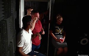 Holly gets a nasty gangbang with lots of cum