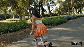 Sweaty Babe Likes to Cool Off with a Cock