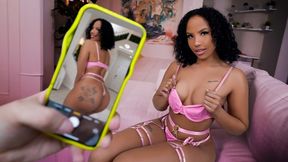Sizzling Hot Ebony Babe Seduces & Bangs Her Stepson Mercilessly