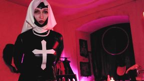 Sexy Mature Milf Solo Femdom Latex Boots High Heels BDSM Fetish Nun Mistress