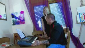 Lady Margaux & Rob Diesel - Piano Lesson Turns Hot Sex