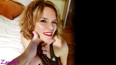 Blonde in black leather submits to intense bondage session with anal play and deep oral