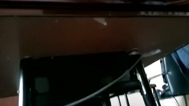 Chinese femdom in leather boots commands footjob and makes him squirt