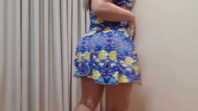 vestidinho florido q saio pra dar uma volta ao shopping provocar os macho