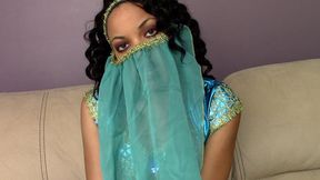 Ebony Princess Jasmine Mind Fucks You into CEI Slave Obedience | Femdom Cosplay JOI Edging Cum Countdown