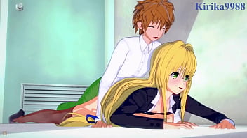 Ryouko Mikado and Tearju Lunatique and Rito Yuki intense sex. - To Love Ru Hentai