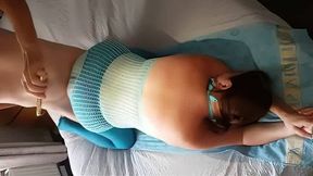 Pure anal in nylons