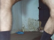 April 10 New video. I am a hairy nerd. Looking myself naked in boots and black socks makes me horny