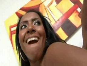 Ebony MILF Joyce Oliveira hard porn video