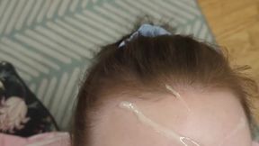 Hot cumshot compilation - sexy girl gets deep throat and loads of cum on her face