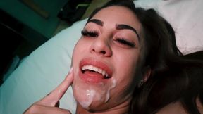 ITALIAN MARIKA MILANI SQUEEZES me 3 TIMES - cum in MOUTH, FEET and EVERYWHERE! ITALIAN DIALOGUES