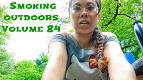 Fit Asian takes a Mid run break by Smoking hand rolled cigarette volume 84 Non Nude ****wmv****