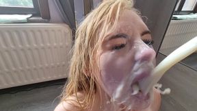 insane! anal-hiliation of cute teen baby kxtten, intense anal non-stop pounding, face slap and spitting