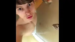 (Risky) Hot Stud Masturbate in Shower at the Gym /BIG DICK (23cm)/Huge Load