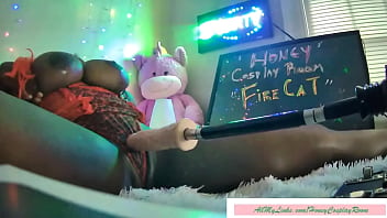 HONEY COSPLAY ROOM - FIRE CAT -- SexMachine Fucks so Good