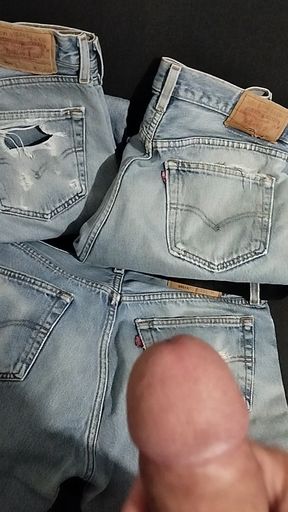 Masturbation jean Levi's fetich