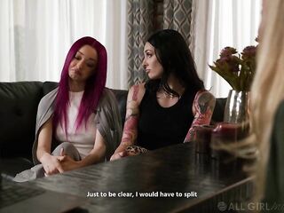 ALL CUTIE MASSAGE - Hawt Hotties Turn Divided Sexy-Stone Massage Into Lesbo Fingering three-Way