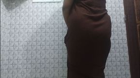 Desi Girl Bathroomm