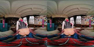 VR Conk Cosplay Spider woman Kiara Cole Porn Parody POV