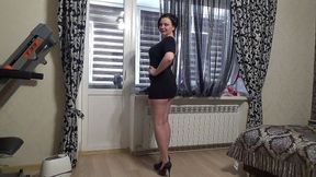 Modelling for you the sexiest my outfits and high heels