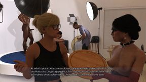 The Three Panels: Cuckold Watches His Wife Doing Interracial BDSM Porn Her as Dominatrix and Her Subs - Episode 14