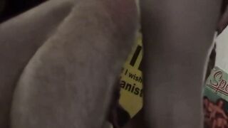 Skinny stud devours two cocks at the same time