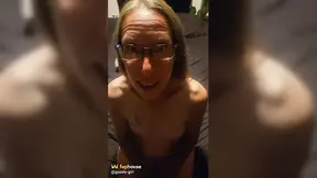 Goode Girl squashes balls and bites dick in fun homemade scene