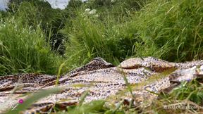 Real outdoor sex on the river bank - horny amateur couple