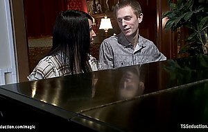 Shemale student anal fuck piano teacher