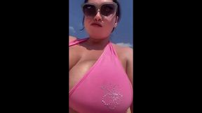 Social Media Babes with monster boobs - bikini